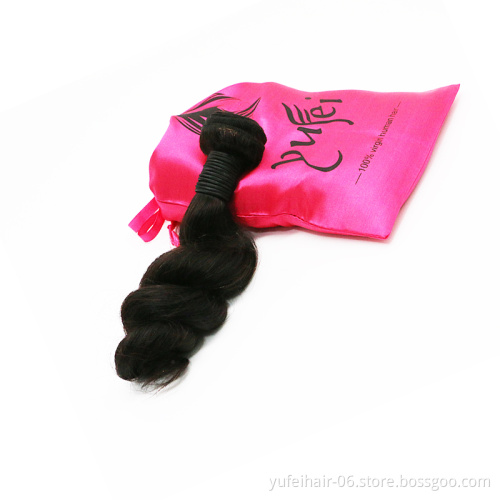 Unprocessed Virgin Brazilian Human Hair Extensions Loose Wave Bundles With Closure